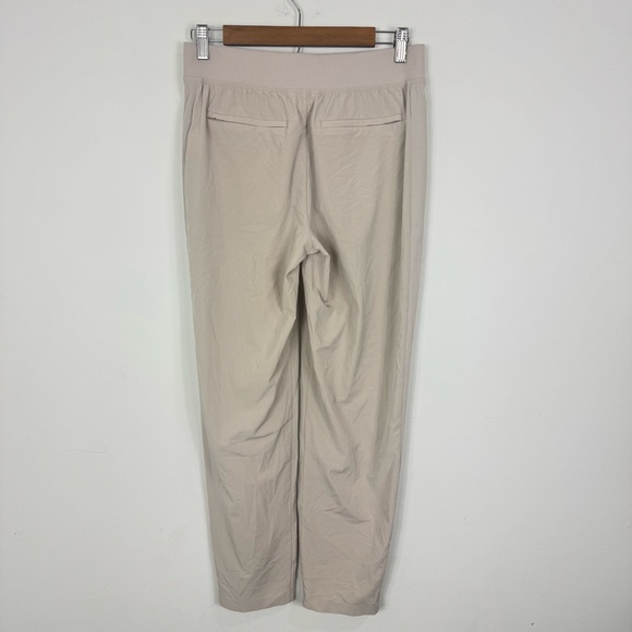 Athleta Brooklyn Ankle Pants Beige Size 4 Travel Stretch Pull On - Picture 7 of 16